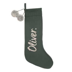 
                  
                    Load image into Gallery viewer, Comet Christmas Stocking Dark Forest Lurex
                  
                