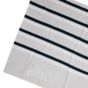 
                  
                    Load image into Gallery viewer, Stripe Navy Personalized Name Blanket
                  
                
